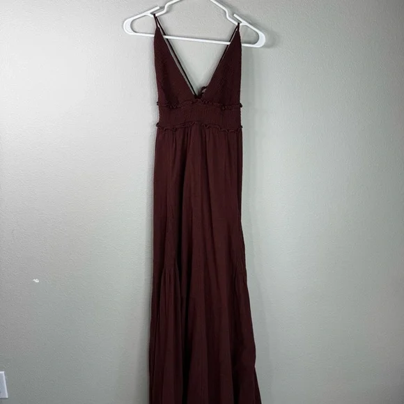 Free People Endless Summer Heat Haze Smocked Triangle Maxi Dress - Picture 3 of 9